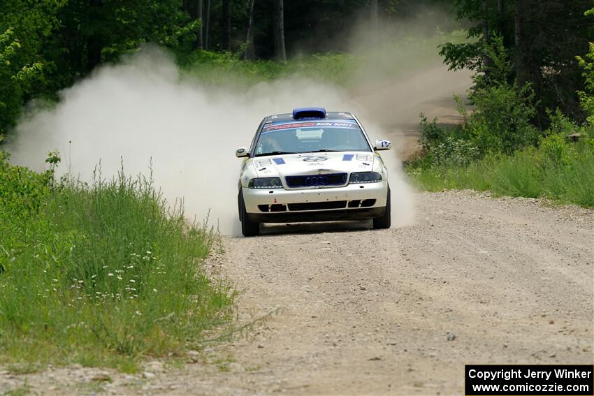 Tim Michel / Oliver Smith Audi A4 Quattro on SS1, Camp 3 North.