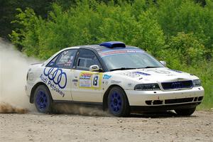 Tim Michel / Oliver Smith Audi A4 Quattro on SS1, Camp 3 North.