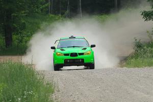 Mike Engle / Morgan Engle Subaru WRX STi on SS1, Camp 3 North.