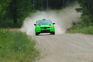 Mike Engle / Morgan Engle Subaru WRX STi on SS1, Camp 3 North.