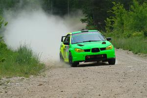 Mike Engle / Morgan Engle Subaru WRX STi on SS1, Camp 3 North.