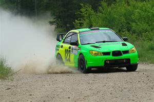 Mike Engle / Morgan Engle Subaru WRX STi on SS1, Camp 3 North.