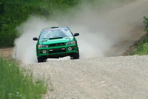 Jordan Locher / Tom Addison Subaru Impreza 2.5RS on SS1, Camp 3 North.