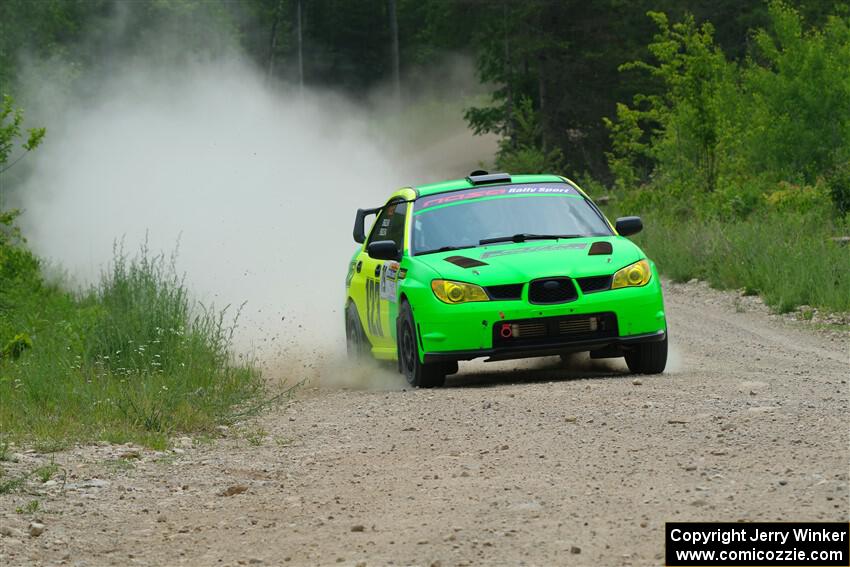 Mike Engle / Morgan Engle Subaru WRX STi on SS1, Camp 3 North.