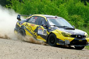 Colin Schulz / Ian Nelson Subaru WRX STi on SS1, Camp 3 North.