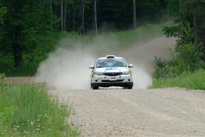Sam Jacques / Trevor Lacombe Subaru Impreza on SS1, Camp 3 North.