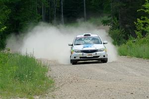 Sam Jacques / Trevor Lacombe Subaru Impreza on SS1, Camp 3 North.