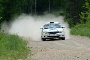 Sam Jacques / Trevor Lacombe Subaru Impreza on SS1, Camp 3 North.