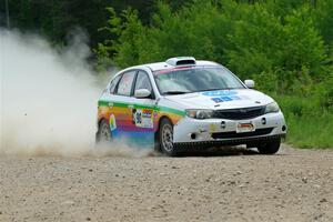 Sam Jacques / Trevor Lacombe Subaru Impreza on SS1, Camp 3 North.