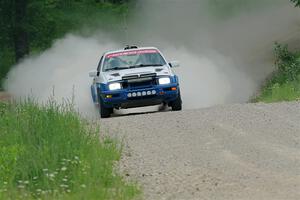 Perry Seaman / Patty Seaman Merkur XR4Ti on SS1, Camp 3 North.