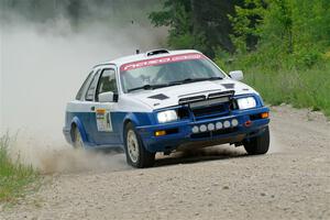 Perry Seaman / Patty Seaman Merkur XR4Ti on SS1, Camp 3 North.