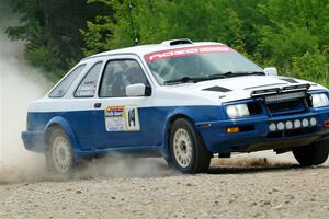 Perry Seaman / Patty Seaman Merkur XR4Ti on SS1, Camp 3 North.