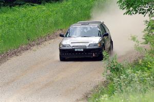 Nick Lyle / Kevin Dobrowolski Honda Civic Si on SS1, Camp 3 North.