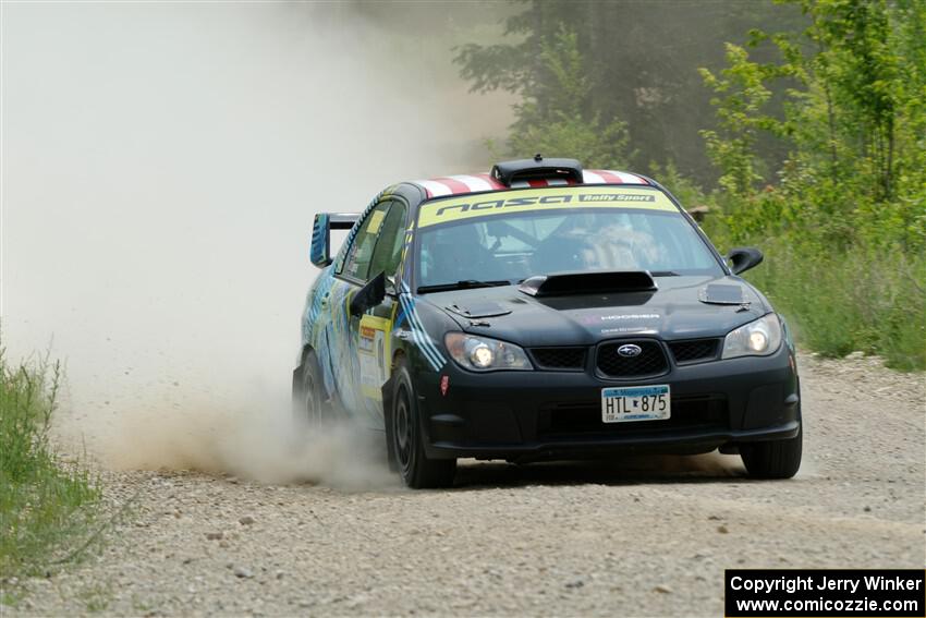Matt James / Jackie James Subaru Impreza on SS1, Camp 3 North.
