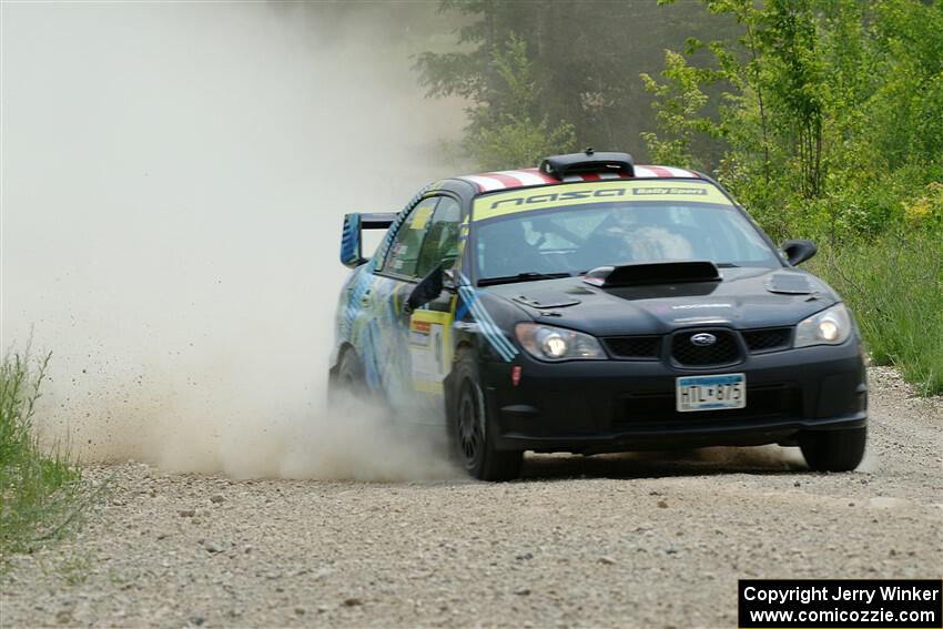 Matt James / Jackie James Subaru Impreza on SS1, Camp 3 North.