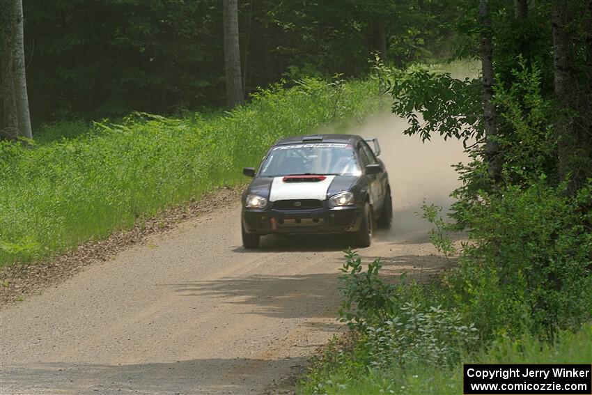 Mike Ryan's Subaru Impreza 2.5RS on SS1, Camp 3 North.