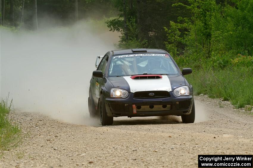 Mike Ryan's Subaru Impreza 2.5RS on SS1, Camp 3 North.