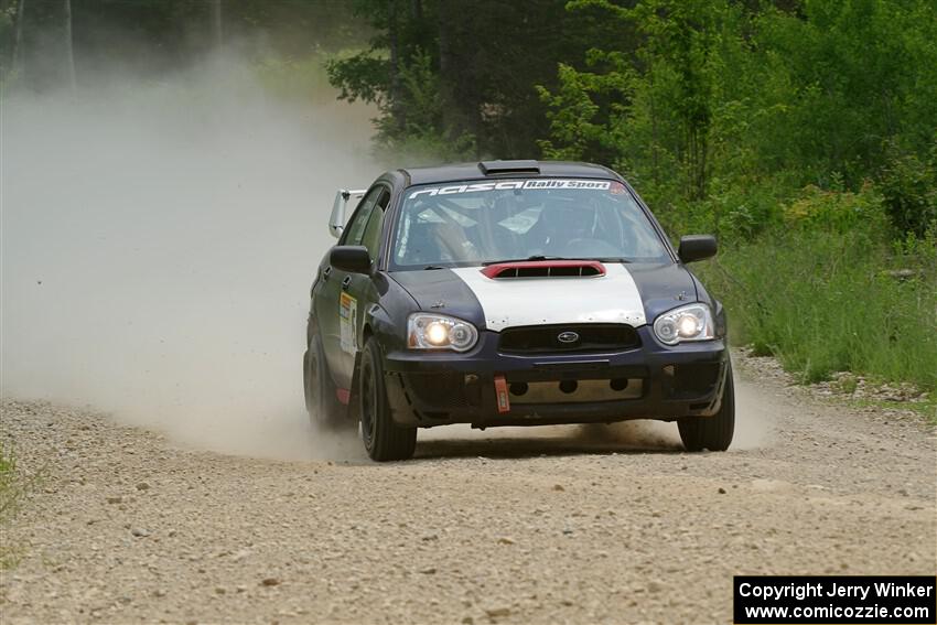 Mike Ryan's Subaru Impreza 2.5RS on SS1, Camp 3 North.