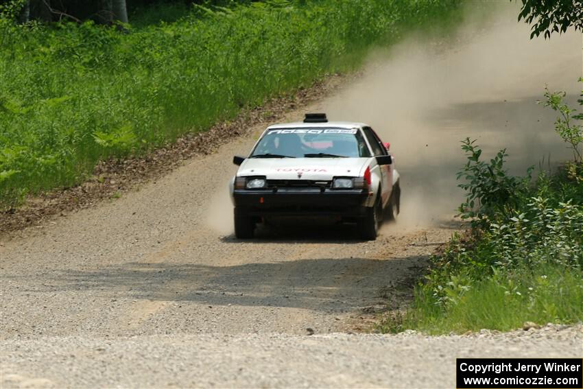Eric Anderson / Taylor Haelterman Toyota Celica GTS on SS1, Camp 3 North.