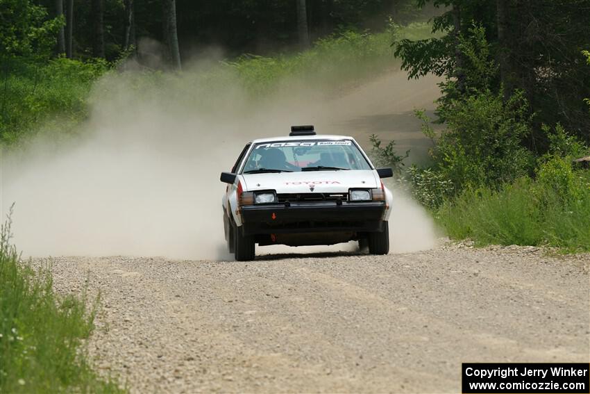 Eric Anderson / Taylor Haelterman Toyota Celica GTS on SS1, Camp 3 North.