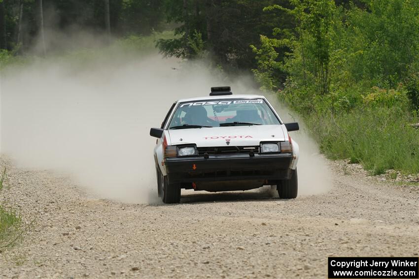 Eric Anderson / Taylor Haelterman Toyota Celica GTS on SS1, Camp 3 North.