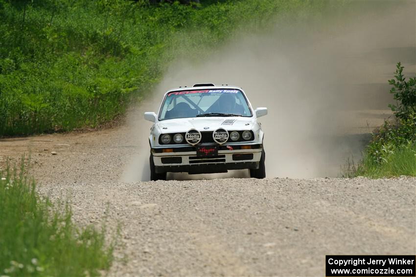 Heath Shively / Elena Huizar BMW 325i on SS1, Camp 3 North.