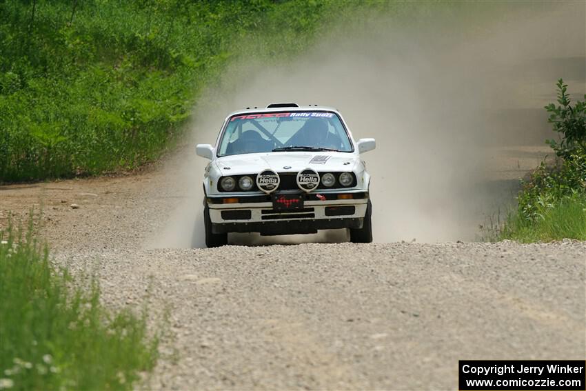 Heath Shively / Elena Huizar BMW 325i on SS1, Camp 3 North.