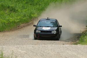 Chase Blakely / Mike Callaway VW GTI on SS1, Camp 3 North.