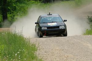 Chase Blakely / Mike Callaway VW GTI on SS1, Camp 3 North.