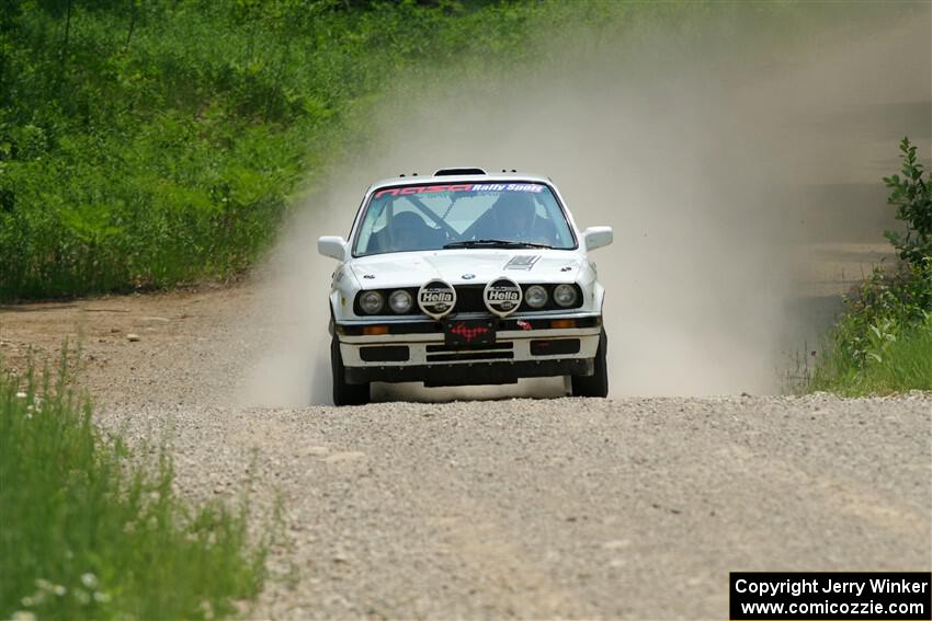 Heath Shively / Elena Huizar BMW 325i on SS1, Camp 3 North.