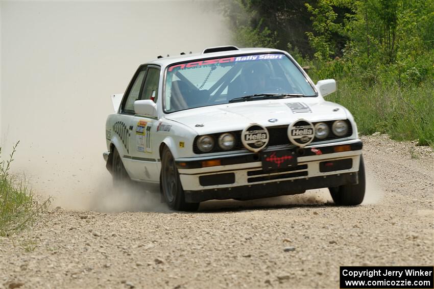 Heath Shively / Elena Huizar BMW 325i on SS1, Camp 3 North.