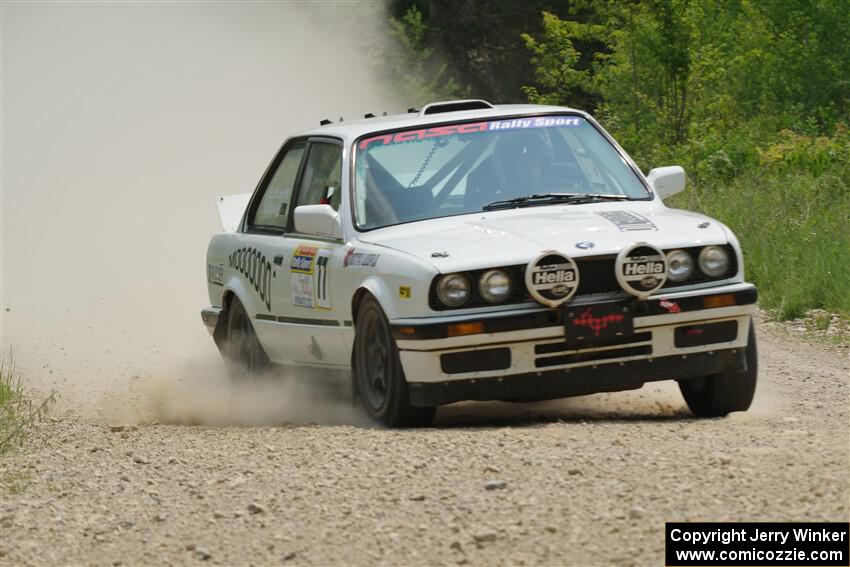 Heath Shively / Elena Huizar BMW 325i on SS1, Camp 3 North.