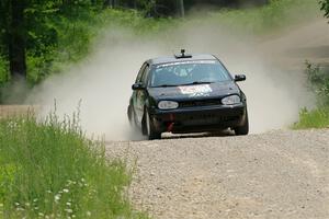 Chase Blakely / Mike Callaway VW GTI on SS1, Camp 3 North.
