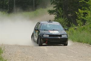 Chase Blakely / Mike Callaway VW GTI on SS1, Camp 3 North.