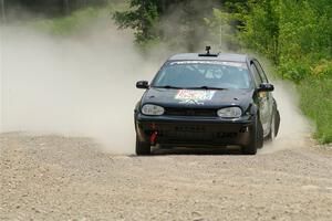 Chase Blakely / Mike Callaway VW GTI on SS1, Camp 3 North.