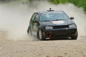 Chase Blakely / Mike Callaway VW GTI on SS1, Camp 3 North.