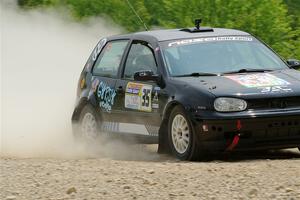 Chase Blakely / Mike Callaway VW GTI on SS1, Camp 3 North.