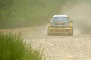 Katie Gingras / Steve Gingras Subaru Impreza on SS1, Camp 3 North.