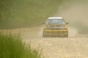 Katie Gingras / Steve Gingras Subaru Impreza on SS1, Camp 3 North.