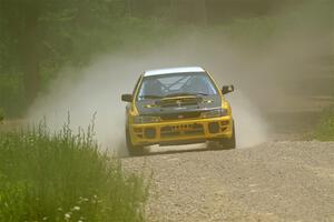 Katie Gingras / Steve Gingras Subaru Impreza on SS1, Camp 3 North.