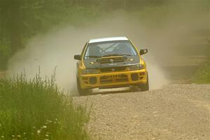 Katie Gingras / Steve Gingras Subaru Impreza on SS1, Camp 3 North.