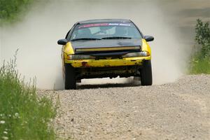 Eli Goethel / Max Sutton Mitsubishi Eclipse on SS1, Camp 3 North.