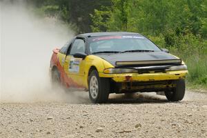 Eli Goethel / Max Sutton Mitsubishi Eclipse on SS1, Camp 3 North.