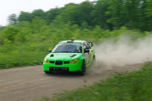 Mike Engle / Morgan Engle Subaru WRX STi on SS2, Skunk Creek.