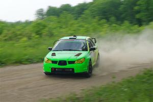Mike Engle / Morgan Engle Subaru WRX STi on SS2, Skunk Creek.