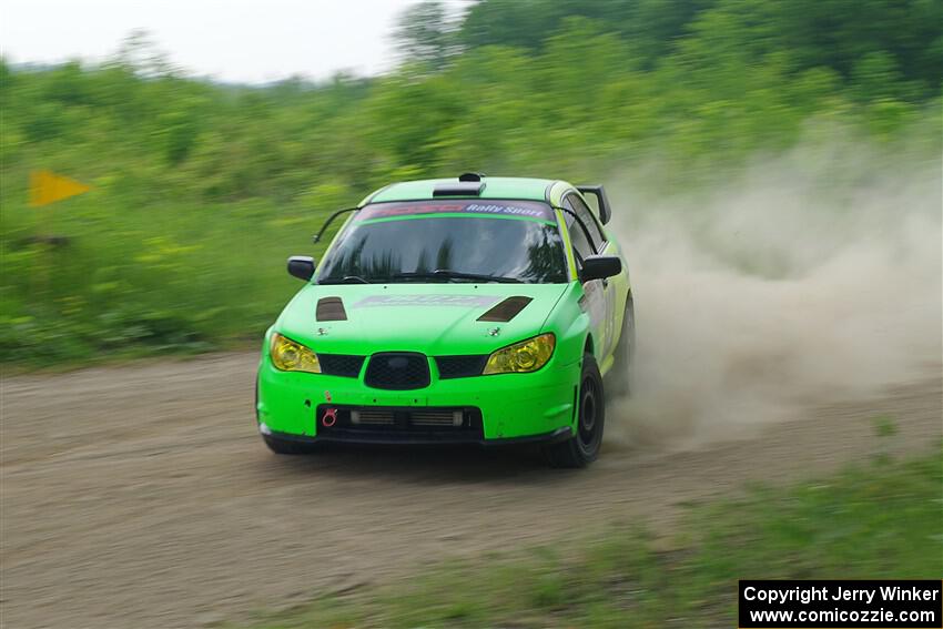 Mike Engle / Morgan Engle Subaru WRX STi on SS2, Skunk Creek.