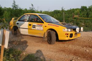 Katie Gingras / Steve Gingras Subaru Impreza on SS5, Chainsaw Junction.