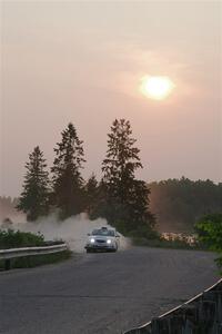 Sam Jacques / Trevor LaCombe Subaru Impreza on SS6, Camp 3 South.