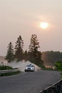 Sam Jacques / Trevor LaCombe Subaru Impreza on SS6, Camp 3 South.