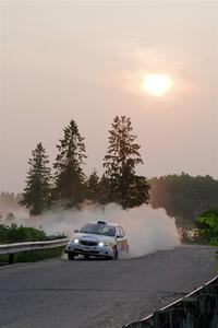 Sam Jacques / Trevor LaCombe Subaru Impreza on SS6, Camp 3 South.